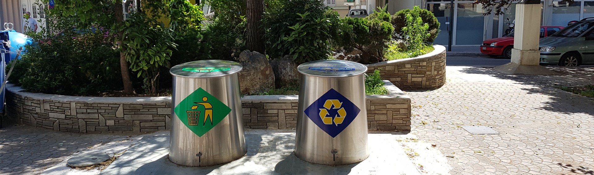 υπόγειοι βυθιζόμενοι κάδοι χωρίς συμπίεση για Δήμους και ΟΤΑ